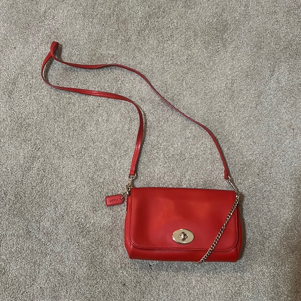 COACH Leather Mini Ruby Crossbody